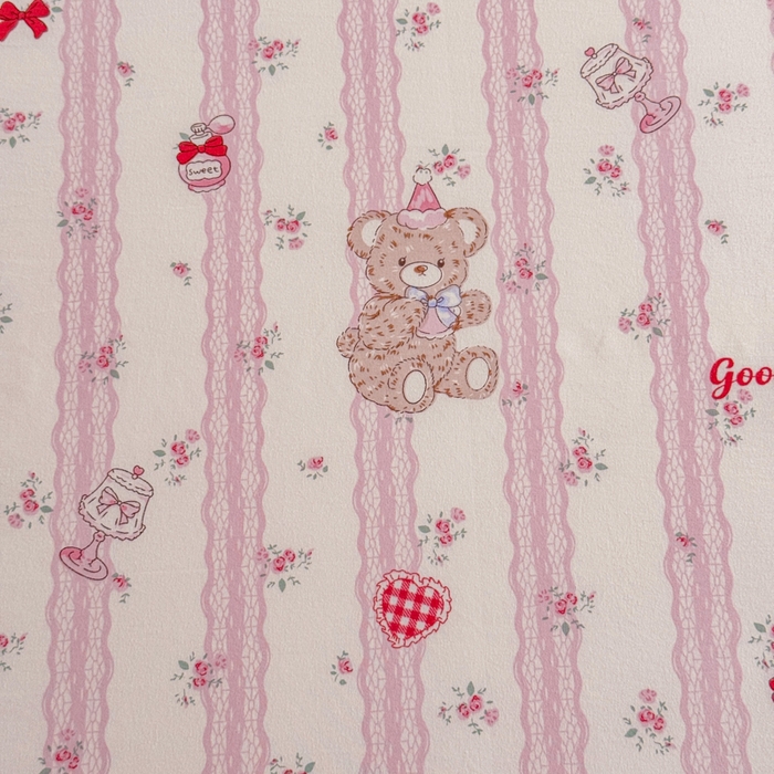 91家纺网 家纺一手货源 找家纺 爱多多家居 2026春夏新款水洗古棉单床笠 床笠三件套 床笠-晚安熊