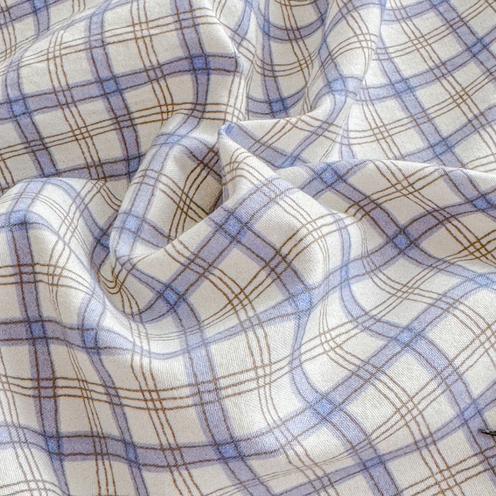 91家纺网 家纺一手货源 找家纺 爱多多家居 2026春夏新款水洗古棉单床笠 床笠三件套 床笠-星野格子