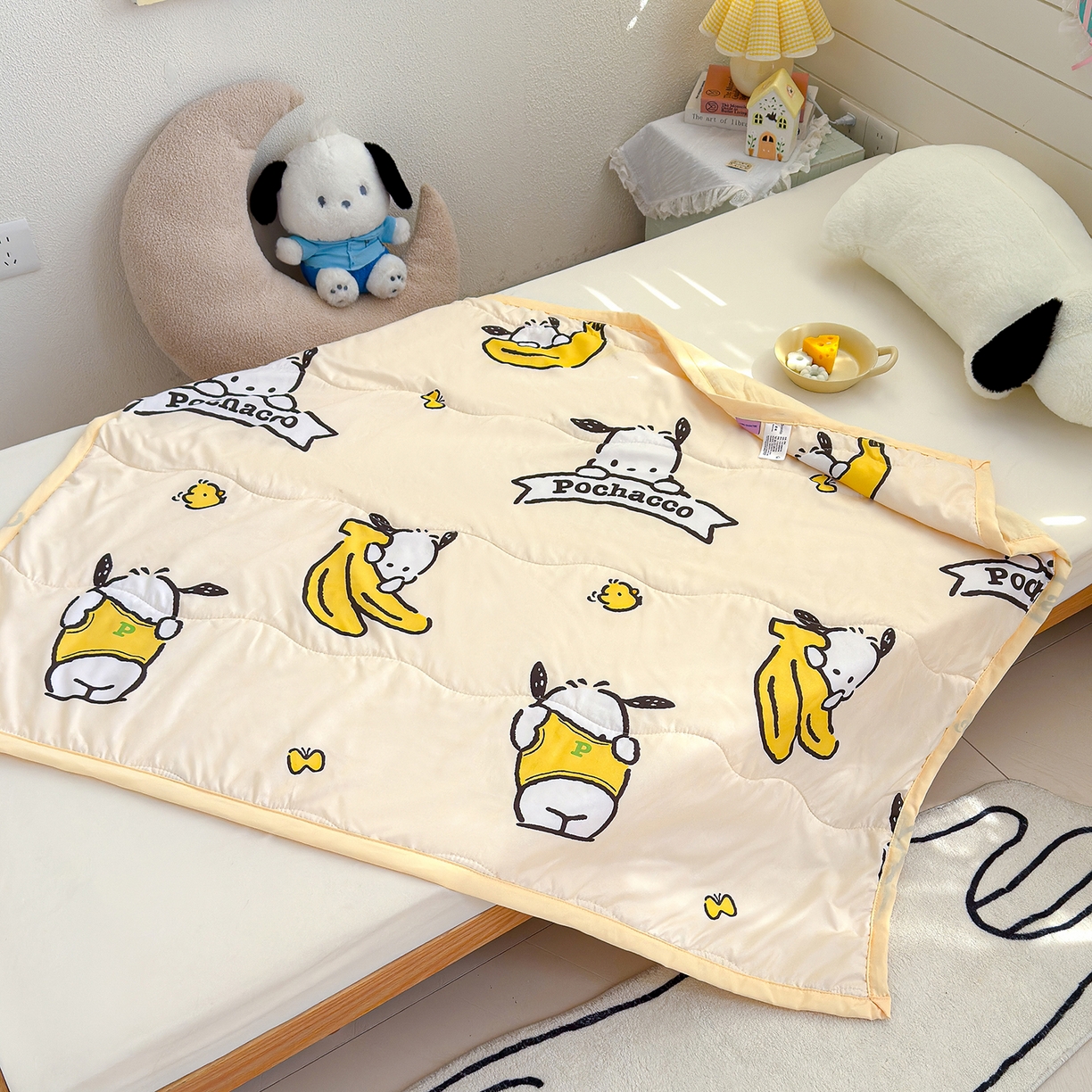 91家纺网 家纺一手货源 找家纺 沁童儿童用品店 2026新款三丽鸥儿童被 香蕉小狗