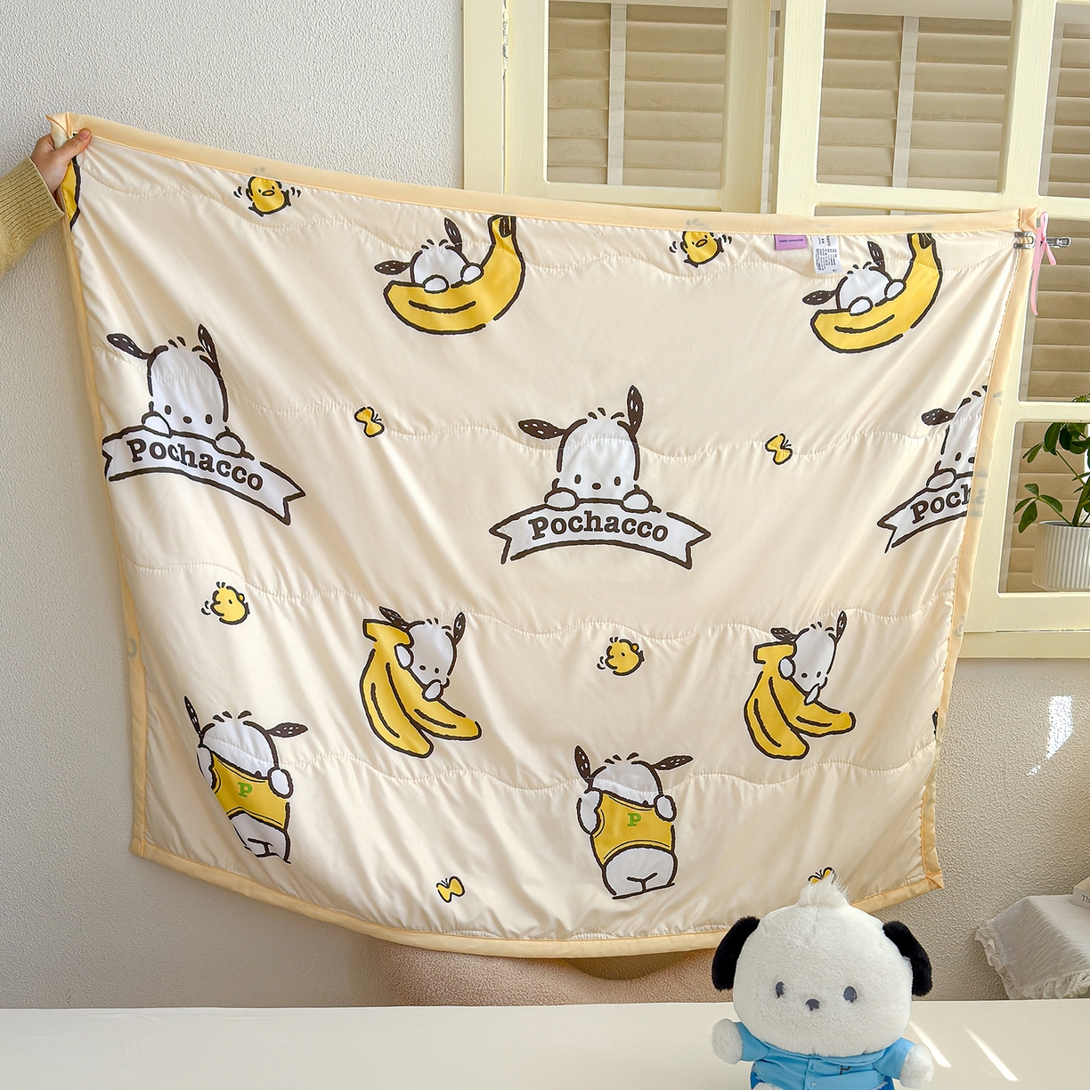 91家纺网 家纺一手货源 找家纺 沁童儿童用品店 2026新款三丽鸥儿童被 香蕉小狗