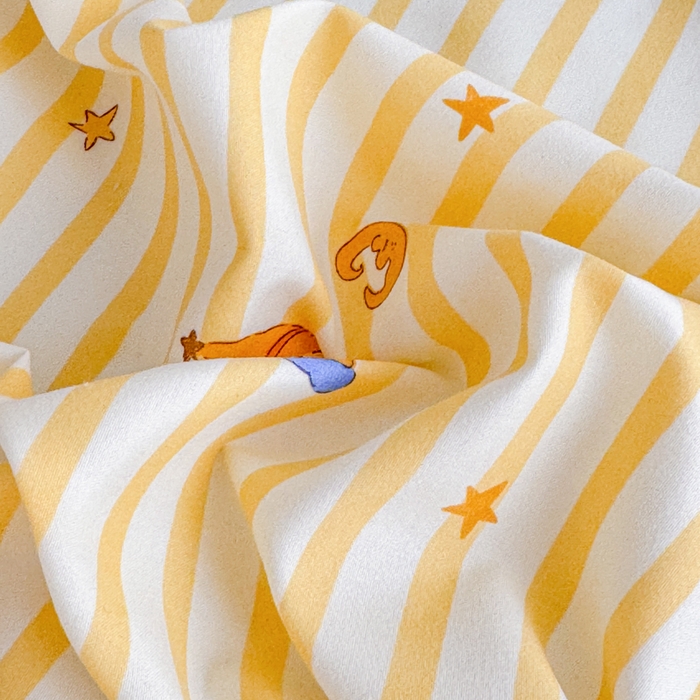 91家纺网 家纺一手货源 找家纺 爱多多家居 2026春夏新款水洗古棉枕套 星星人