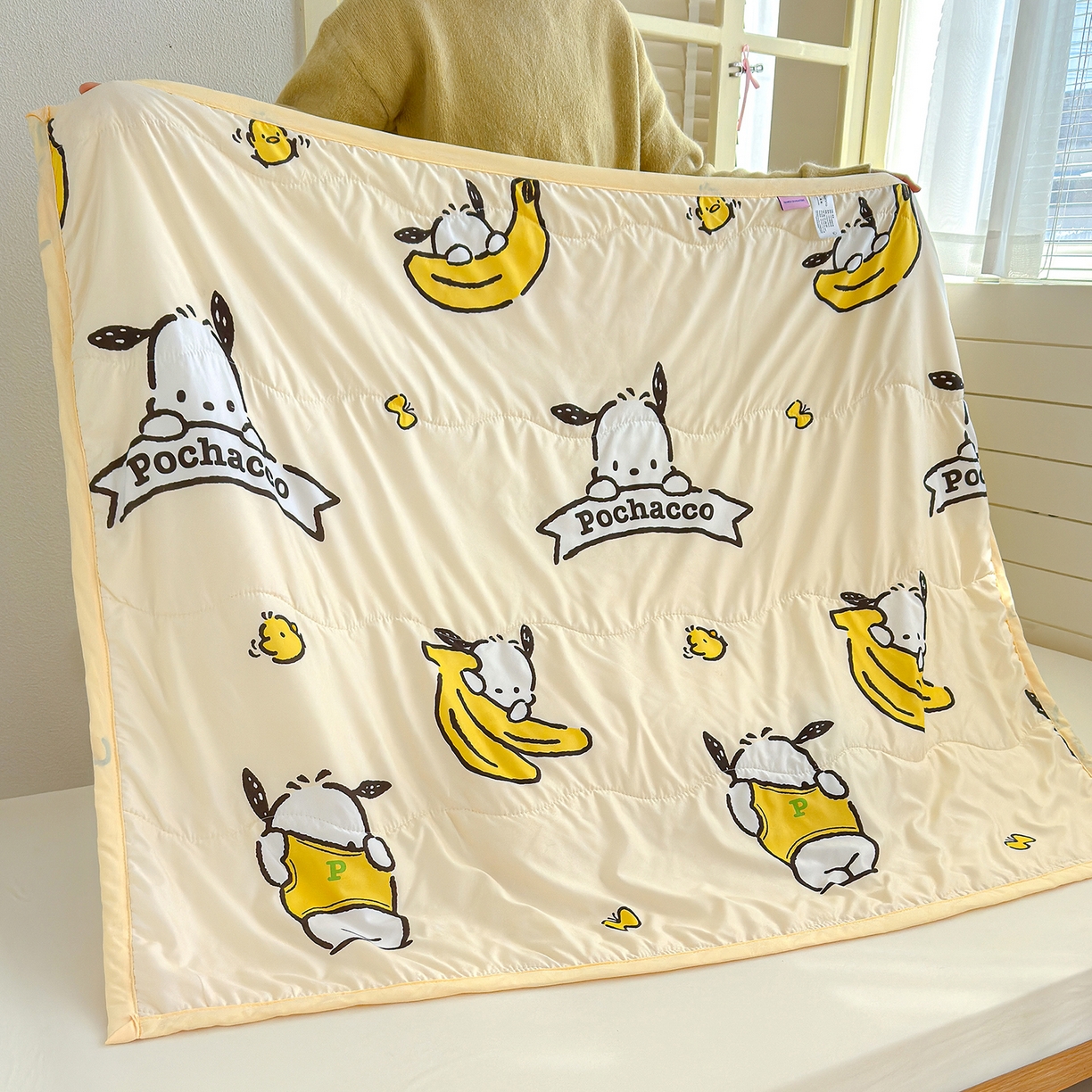 91家纺网 家纺一手货源 找家纺 沁童儿童用品店 2026新款三丽鸥儿童被 香蕉小狗