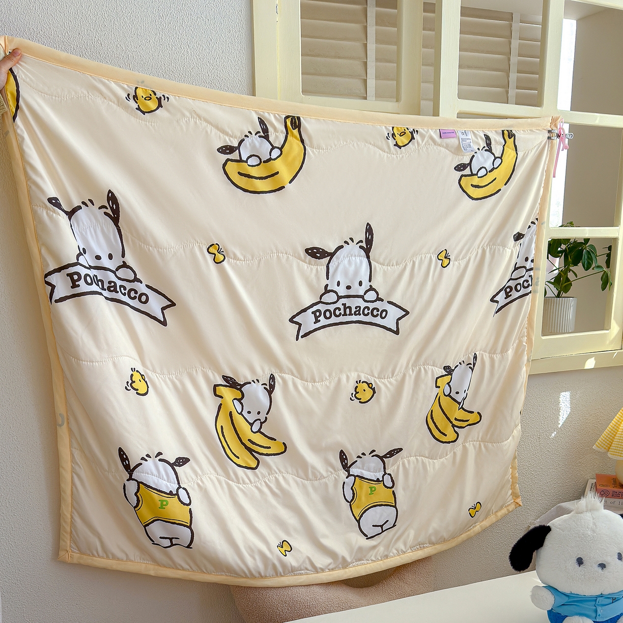 91家纺网 家纺一手货源 找家纺 沁童儿童用品店 2026新款三丽鸥儿童被 香蕉小狗