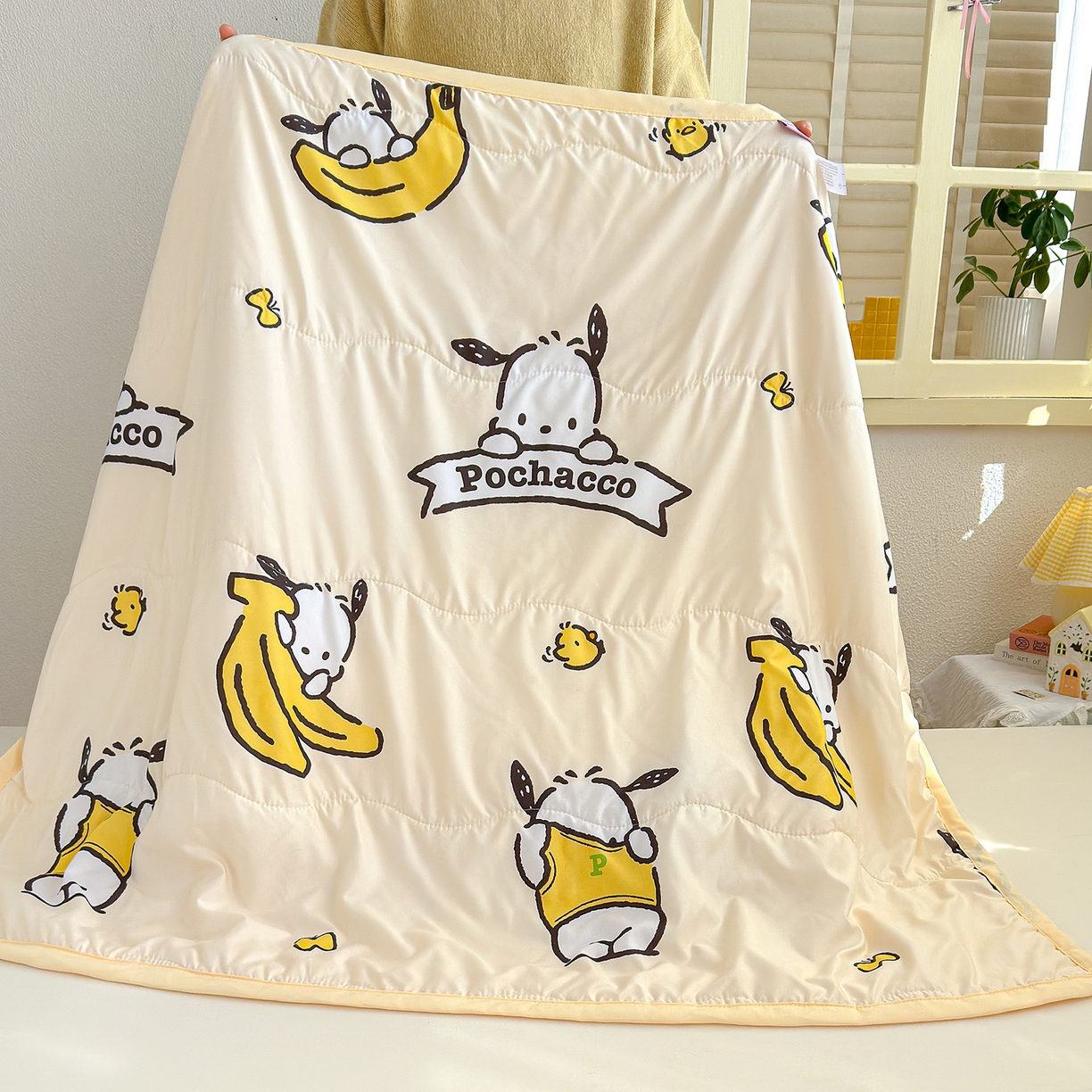 91家纺网 家纺一手货源 找家纺 沁童儿童用品店 2026新款三丽鸥儿童被 香蕉小狗