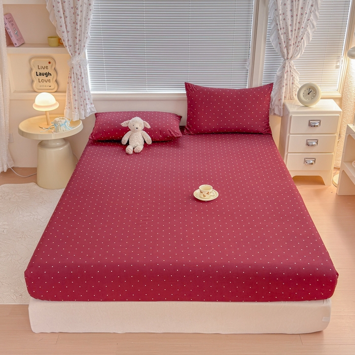 91家纺网 家纺一手货源 找家纺 （总）爱多多家居 2026春夏新款水洗古棉单床笠 床笠三件套