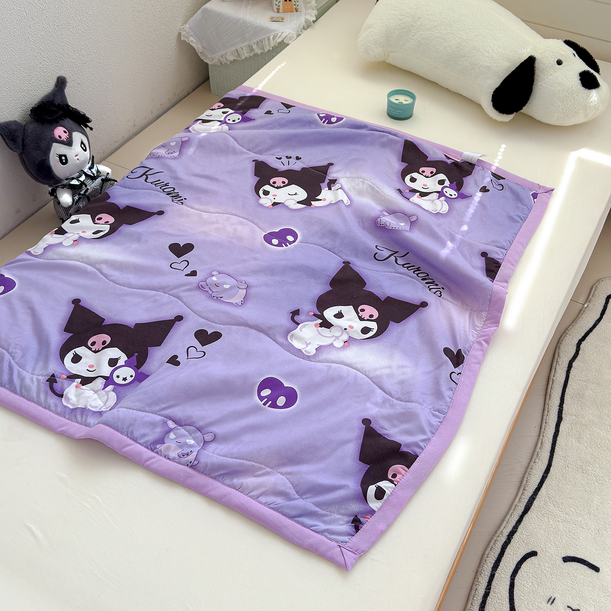 91家纺网 家纺一手货源 找家纺 沁童儿童用品店 2026新款三丽鸥儿童被 紫色小可爱