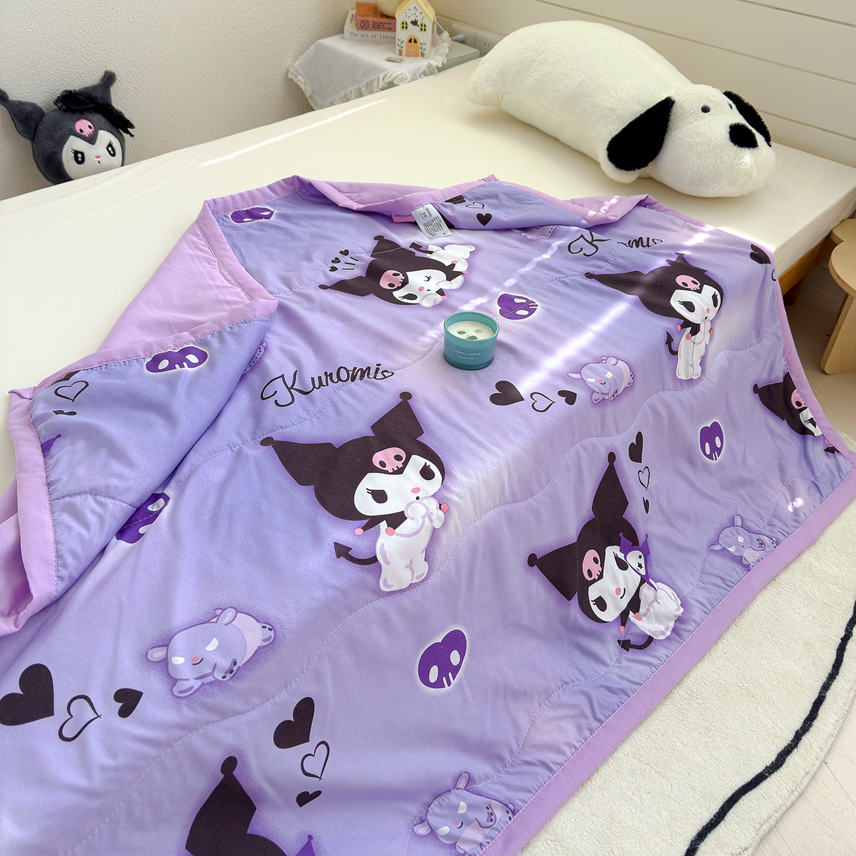 91家纺网 家纺一手货源 找家纺 沁童儿童用品店 2026新款三丽鸥儿童被 紫色小可爱