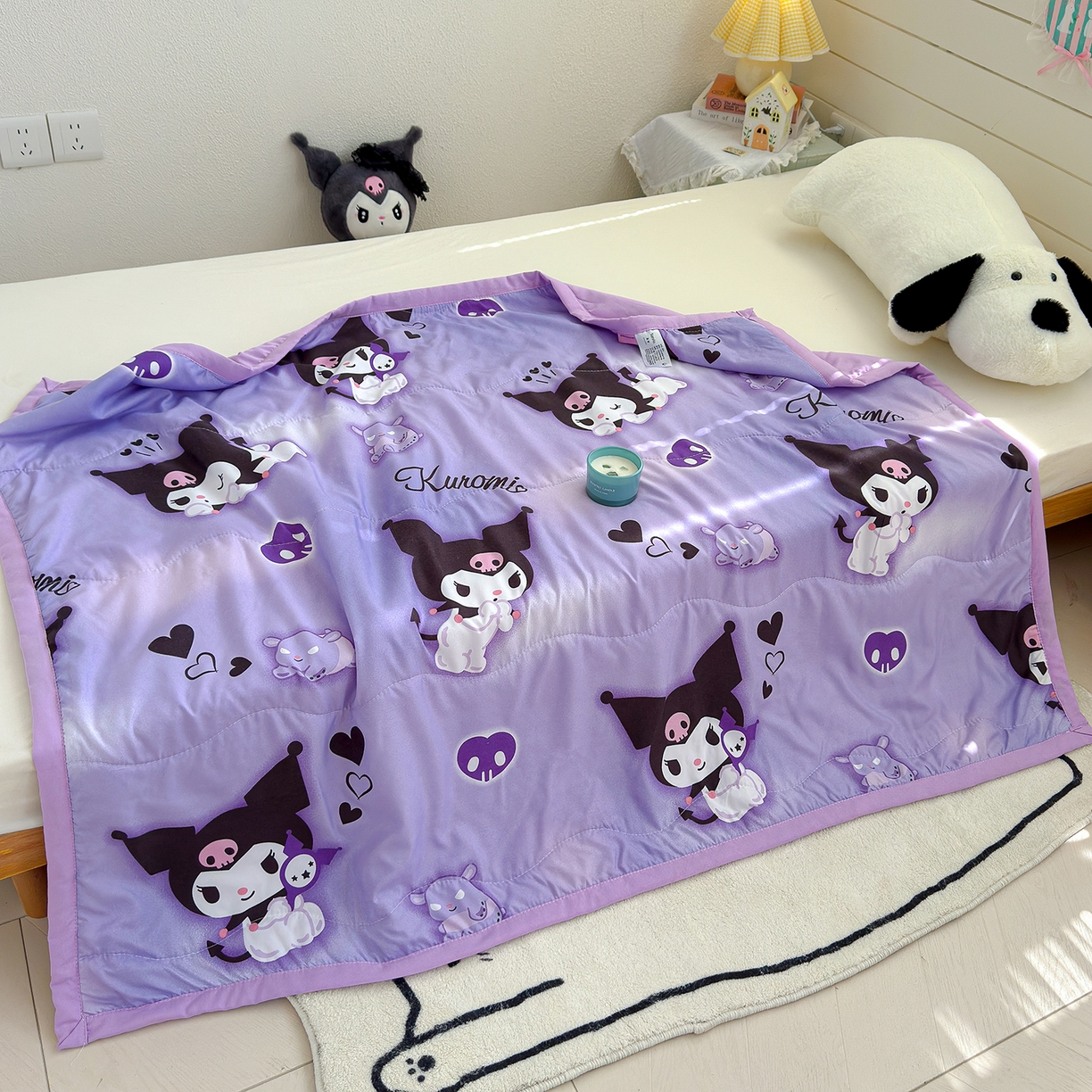 91家纺网 家纺一手货源 找家纺 沁童儿童用品店 2026新款三丽鸥儿童被 紫色小可爱