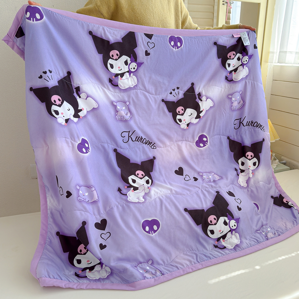 91家纺网 家纺一手货源 找家纺 沁童儿童用品店 2026新款三丽鸥儿童被 紫色小可爱