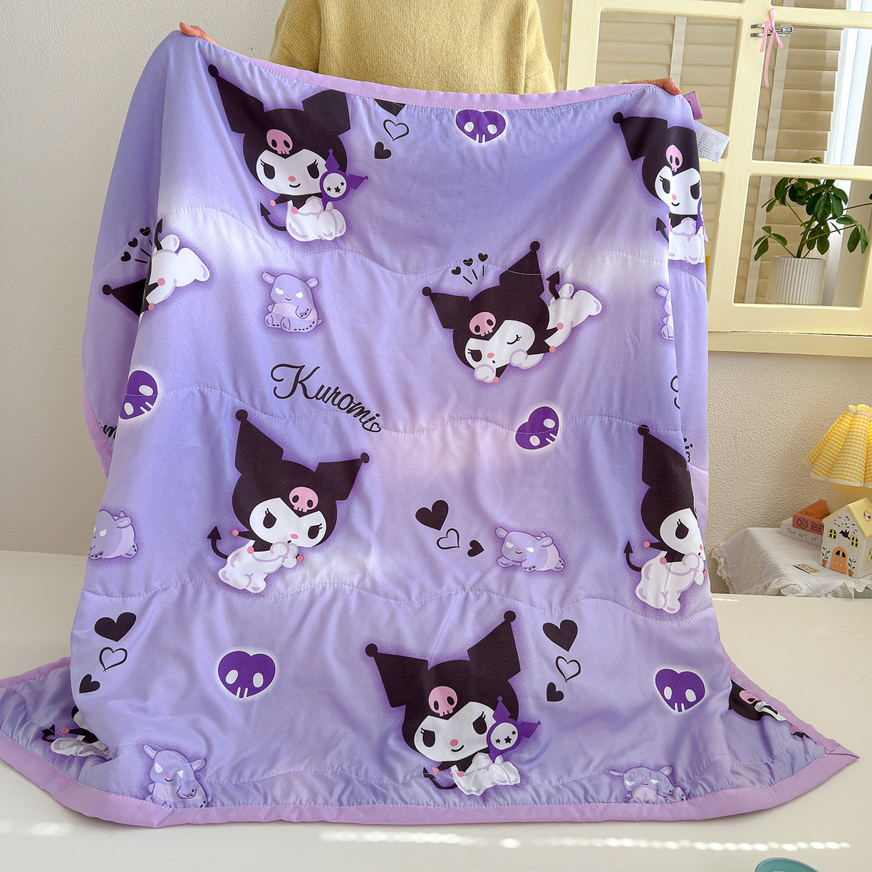 91家纺网 家纺一手货源 找家纺 沁童儿童用品店 2026新款三丽鸥儿童被 紫色小可爱