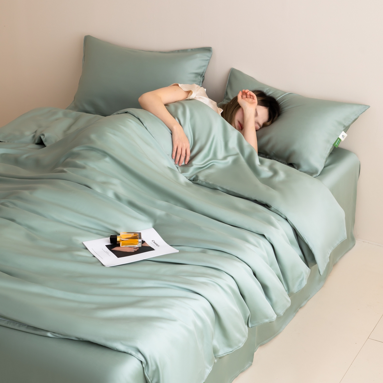 91家纺网 家纺一手货源 找家纺 （总）眠博士 2026新款60S天丝莱赛尔纯色四件套