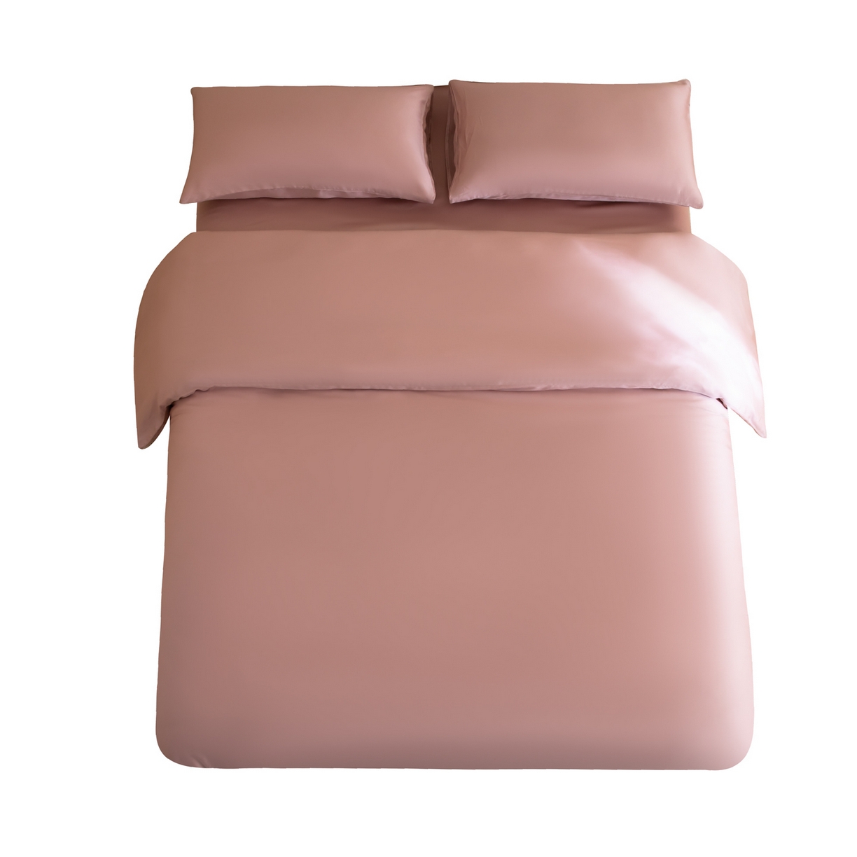 91家纺网 家纺一手货源 找家纺 眠博士 2026新款60S天丝莱赛尔纯色四件套 60S天丝套件-藕粉