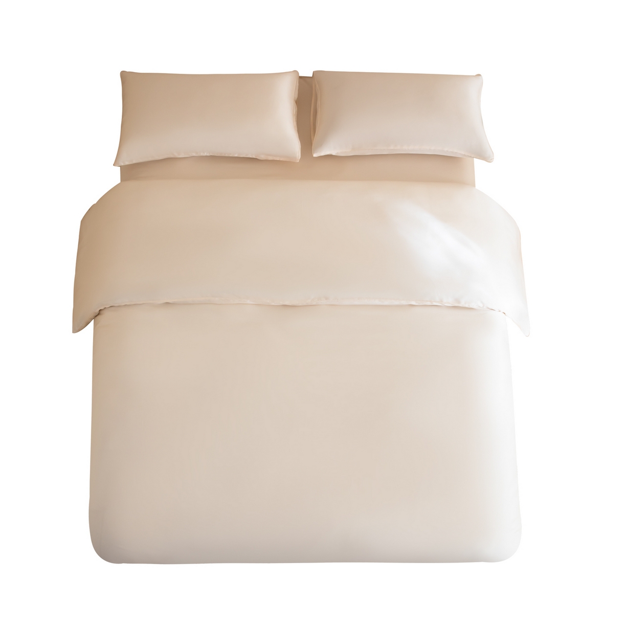 91家纺网 家纺一手货源 找家纺 眠博士 2026新款60S天丝莱赛尔纯色四件套 60S天丝套件-云朵白