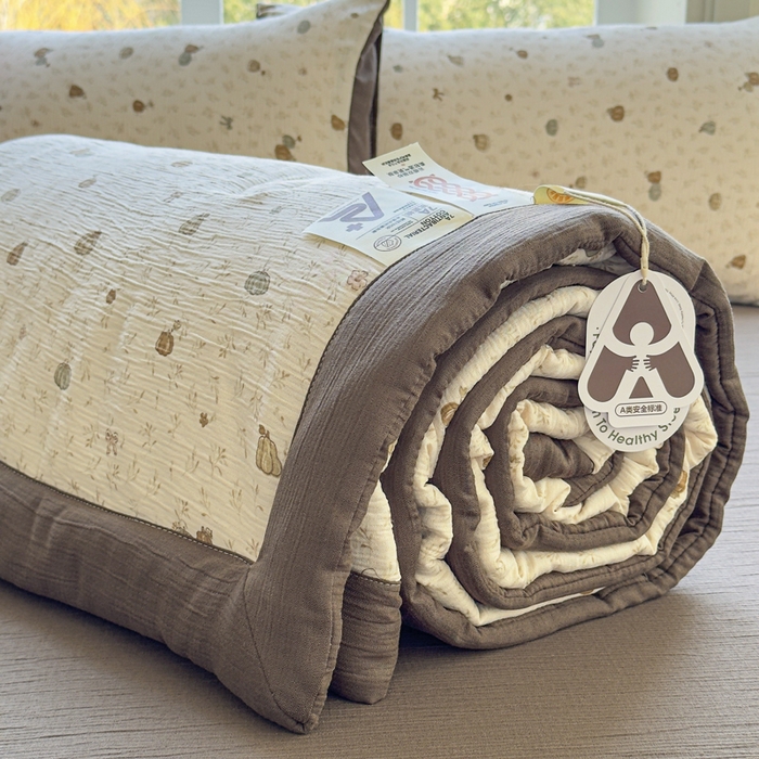 91家纺网 家纺一手货源 找家纺 （总）贝扬思家纺 2026新款三层纱柔软亲肤夏被夏凉被空调被-柔纱