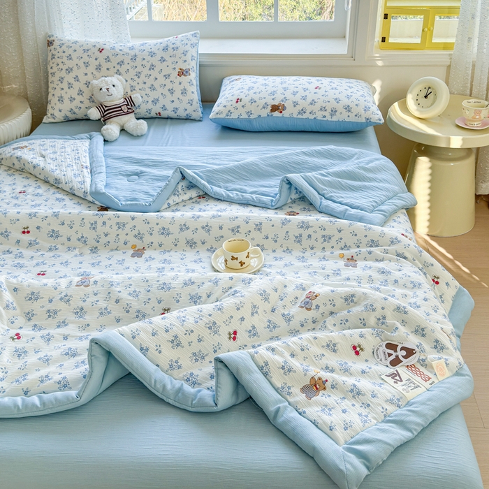 91家纺网 家纺一手货源 找家纺 （总）贝扬思家纺 2026新款三层纱柔软亲肤夏被夏凉被空调被-柔纱