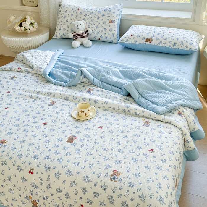 91家纺网 家纺一手货源 找家纺 （总）贝扬思家纺 2026新款三层纱柔软亲肤夏被夏凉被空调被-柔纱