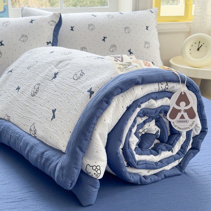 91家纺网 家纺一手货源 找家纺 （总）贝扬思家纺 2026新款三层纱柔软亲肤夏被夏凉被空调被-柔纱