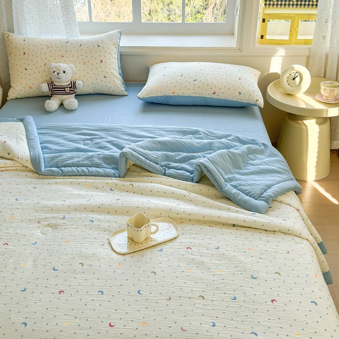 91家纺网 家纺一手货源 找家纺 贝扬思家纺 2026新款三层纱柔软亲肤夏被夏凉被空调被-柔纱 柔纱-星月天空