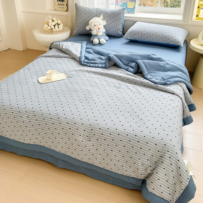 91家纺网 家纺一手货源 找家纺 贝扬思家纺 2026新款三层纱柔软亲肤夏被夏凉被空调被-柔纱 柔纱-雨爱