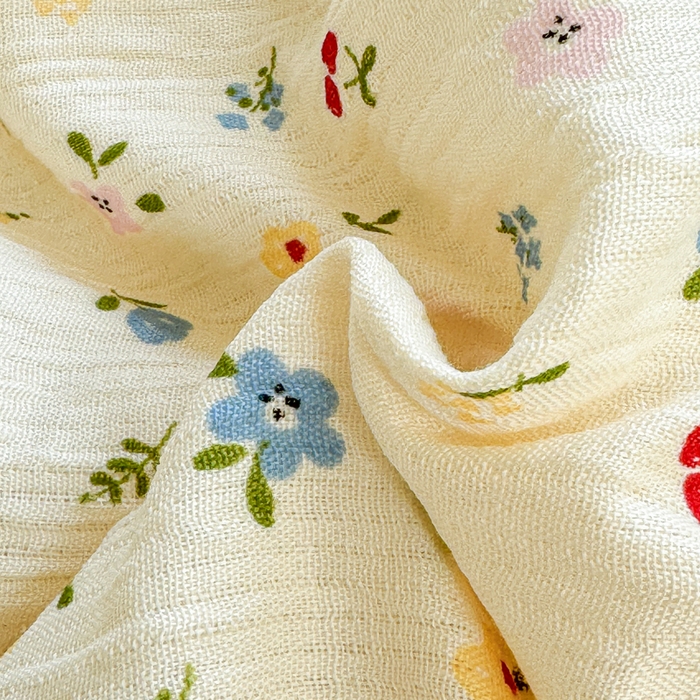 91家纺网 家纺一手货源 找家纺 贝扬思家纺 2026新款三层纱柔软亲肤夏被夏凉被空调被-柔纱 柔纱-小花点点