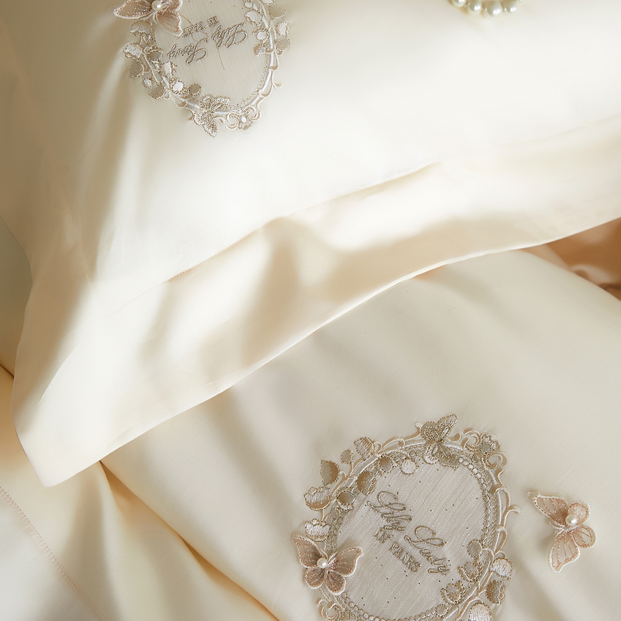 91家纺网 家纺一手货源 找家纺 蒂爵 2026新款高支天丝棉四件套 香槟