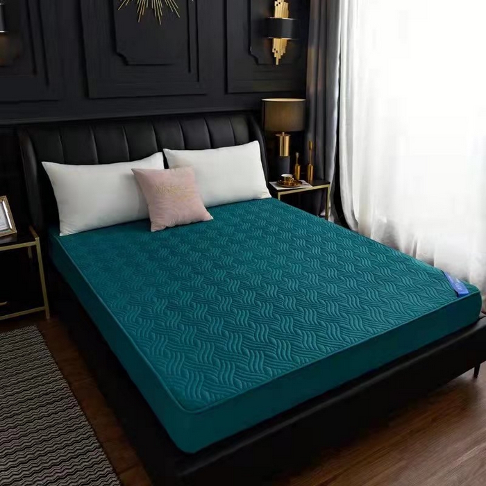 91家纺网 家纺一手货源 找家纺 （总）沁童儿童用品店 2026新款全棉纯棉绗绣夹棉花床笠单件单床笠