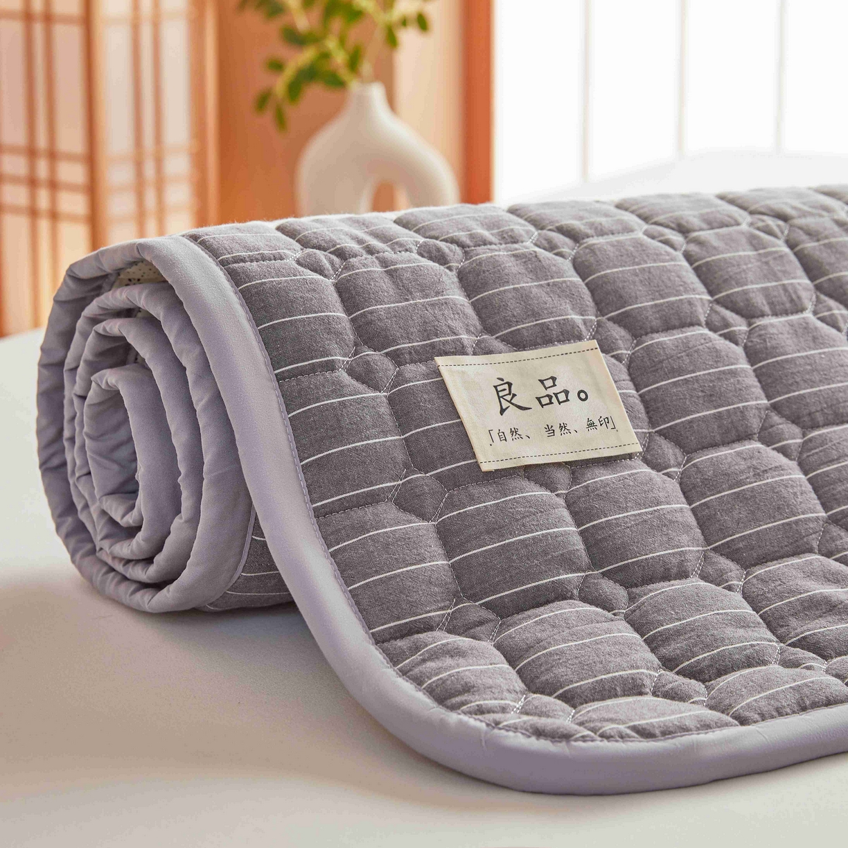 91家纺网 家纺一手货源 找家纺 曼陀罗 2026新款无印风新疆棉花床垫床护垫 威斯汀