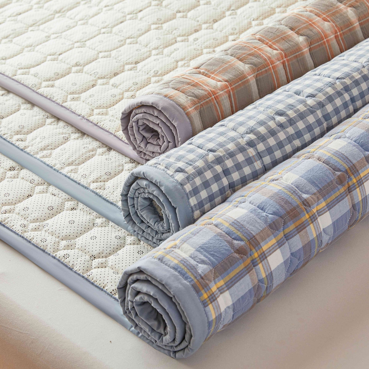 91家纺网 家纺一手货源 找家纺 曼陀罗 2026新款无印风新疆棉花床垫床护垫 组合图仅供展示不可下单