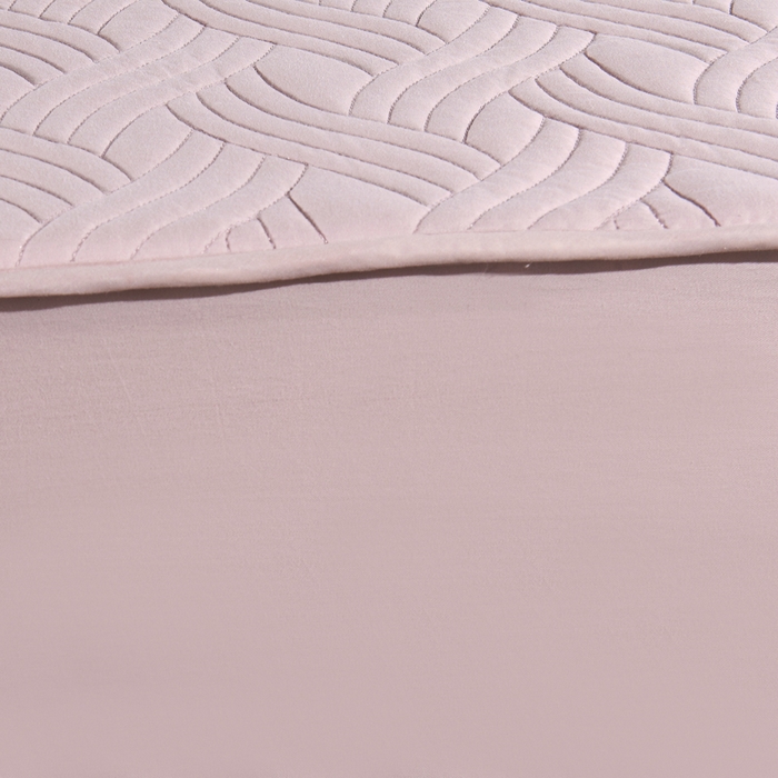 91家纺网 家纺一手货源 找家纺 沁童儿童用品店 2026新款全棉纯棉绗绣夹棉花床笠单件单床笠 豆沙