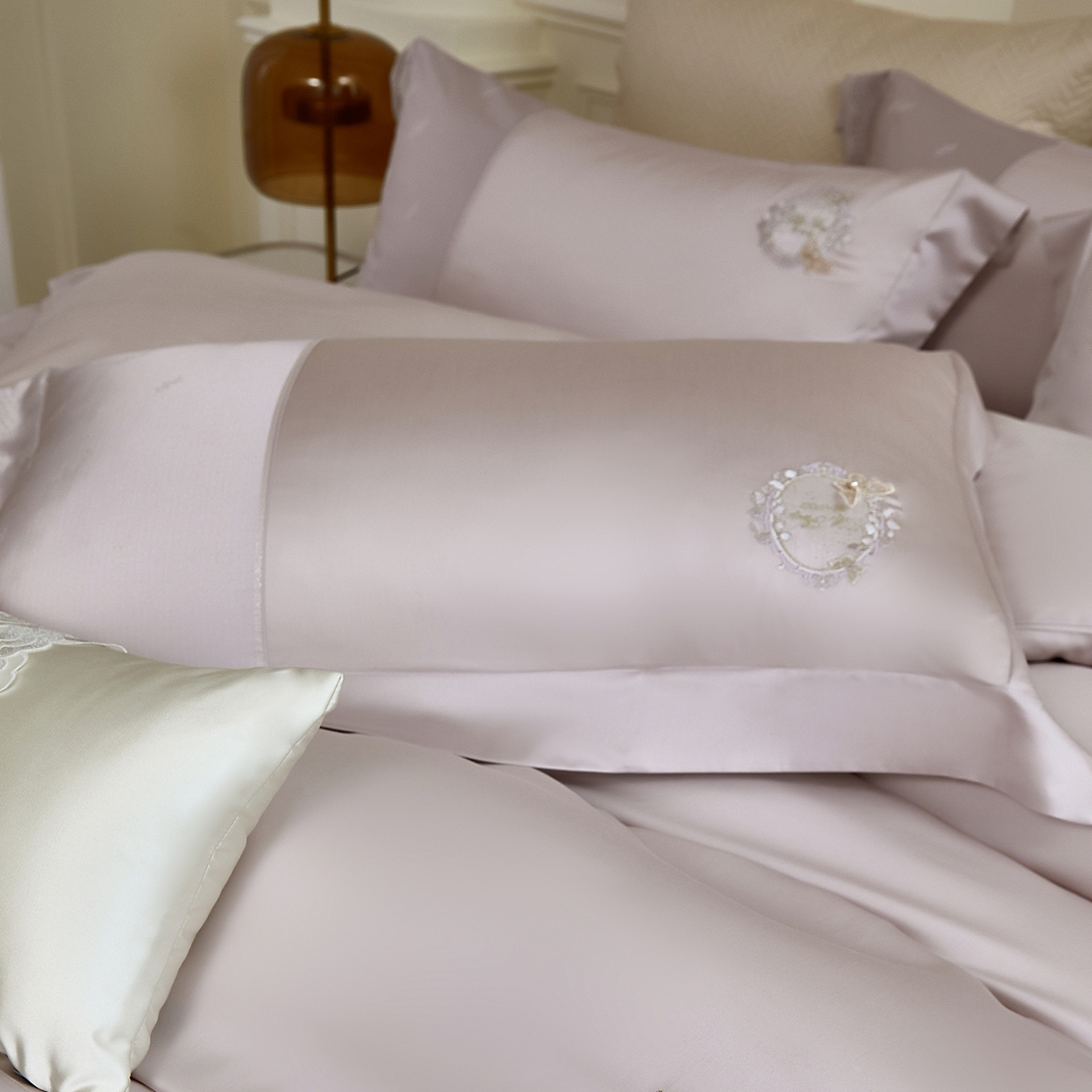 91家纺网 家纺一手货源 找家纺 蒂爵 2026新款高支天丝棉四件套 香芋紫