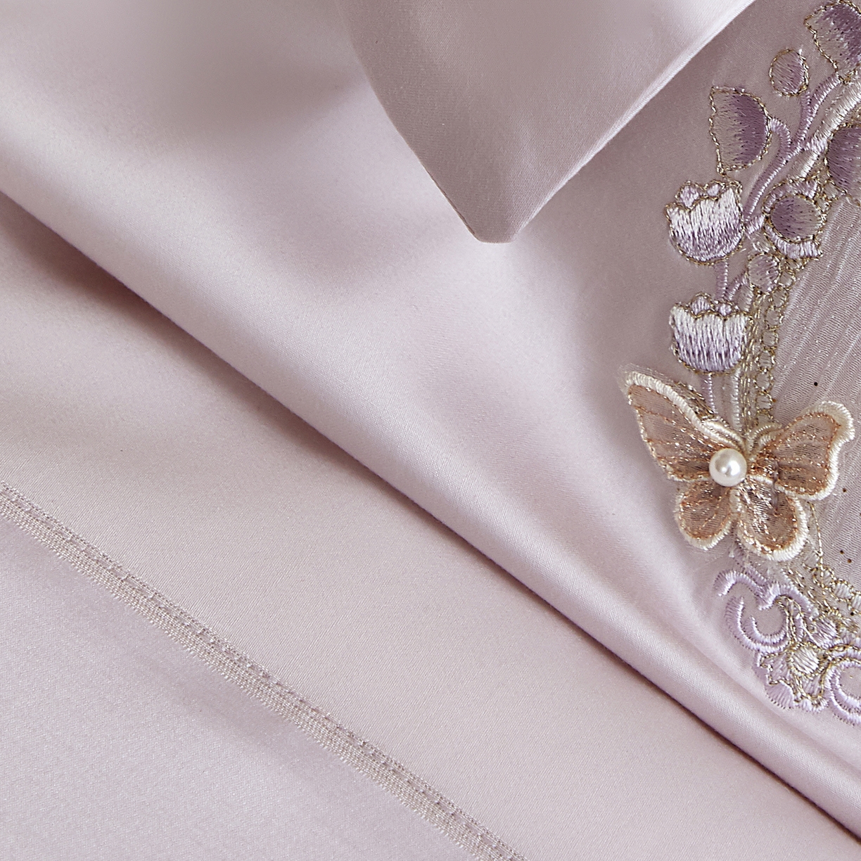 91家纺网 家纺一手货源 找家纺 蒂爵 2026新款高支天丝棉四件套 香芋紫