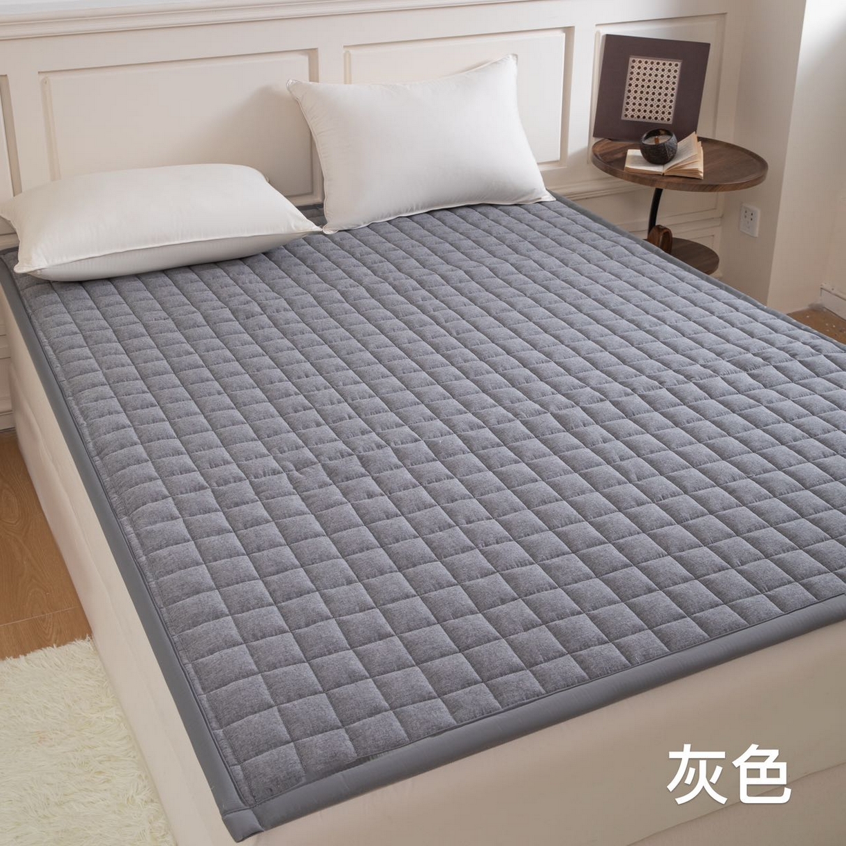 沁童儿童用品店 2026新款全棉纯棉水洗棉软垫 灰色