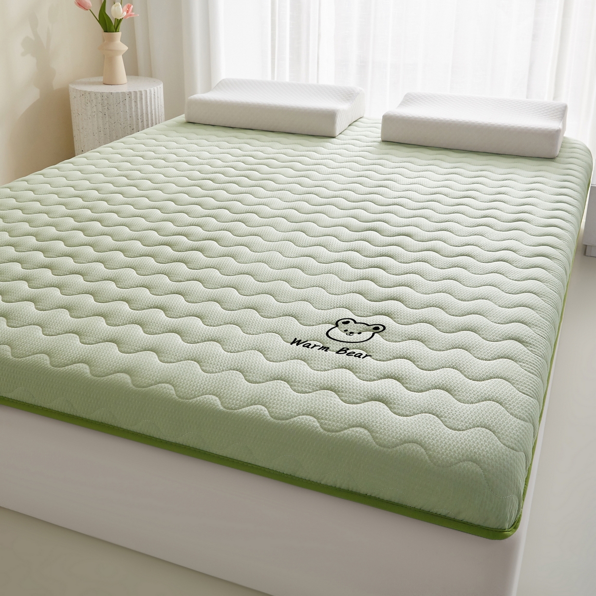 91家纺网 家纺一手货源 找家纺 （总）喜她床垫 2026新款磨毛泡泡抗压棉床垫