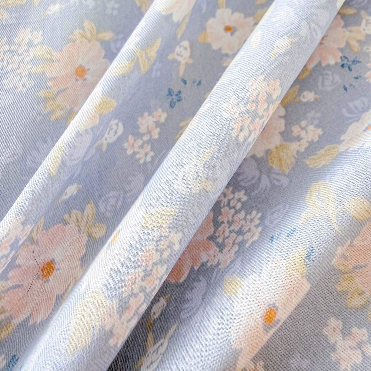 91家纺网 家纺一手货源 找家纺 眠屿家纺 2026新款40支全棉纯棉小清新法式花边款四件套 卡罗时光