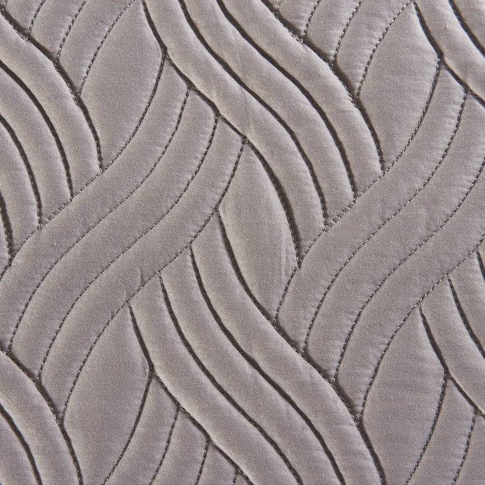 91家纺网 家纺一手货源 找家纺 沁童儿童用品店 2026新款全棉纯棉绗绣夹棉花床笠单件单床笠 灰色