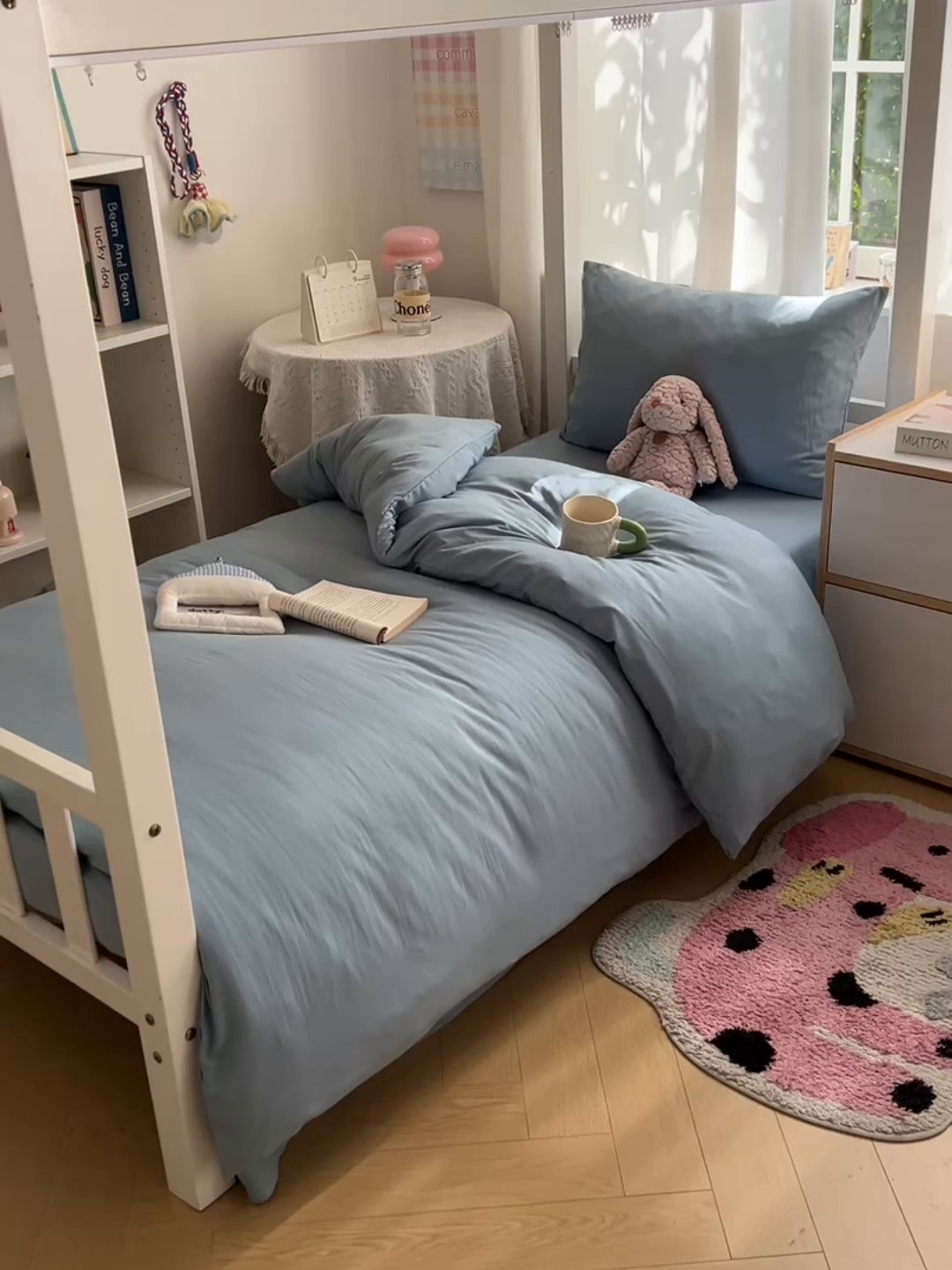 91家纺网 家纺一手货源 找家纺 缦绣阁家纺 2026新款亲肤水洗棉纯色四件套床单被罩被套单件学生宿舍上下铺单人三件套 纯色墨兰