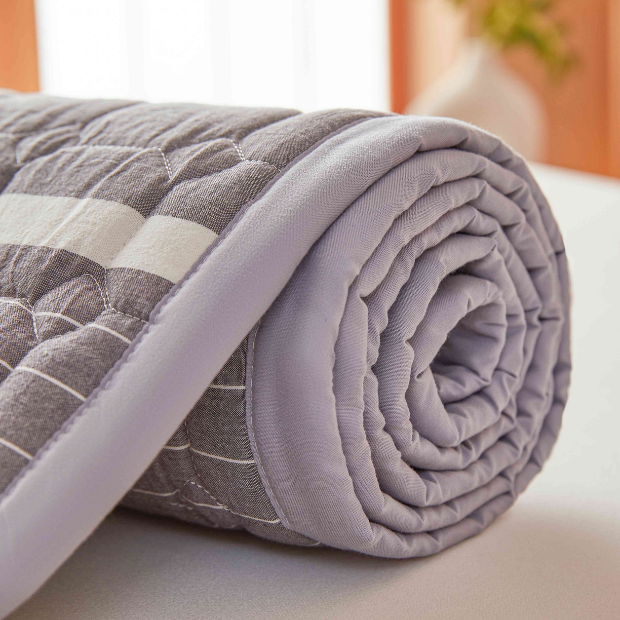 91家纺网 家纺一手货源 找家纺 曼陀罗 2026新款无印风新疆棉花床垫床护垫 威斯汀