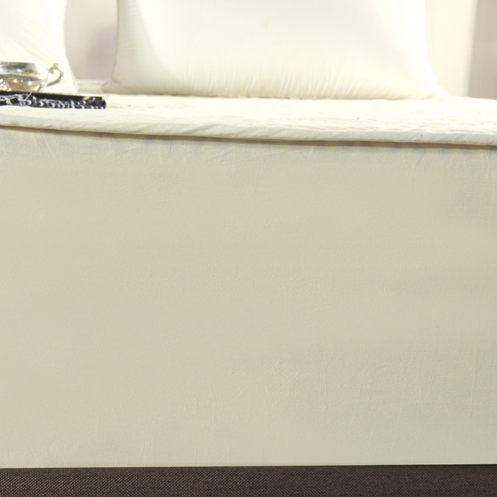 91家纺网 家纺一手货源 找家纺 沁童儿童用品店 2026新款全棉纯棉绗绣夹棉花床笠单件单床笠 米黄