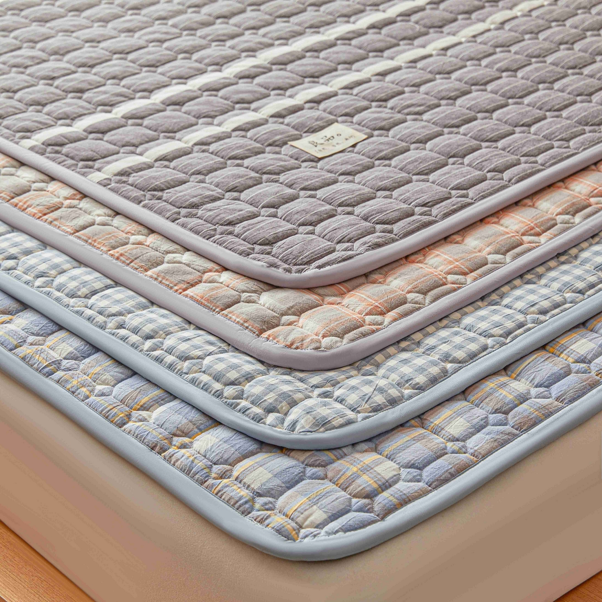 91家纺网 家纺一手货源 找家纺 曼陀罗 2026新款无印风新疆棉花床垫床护垫 组合图仅供展示不可下单