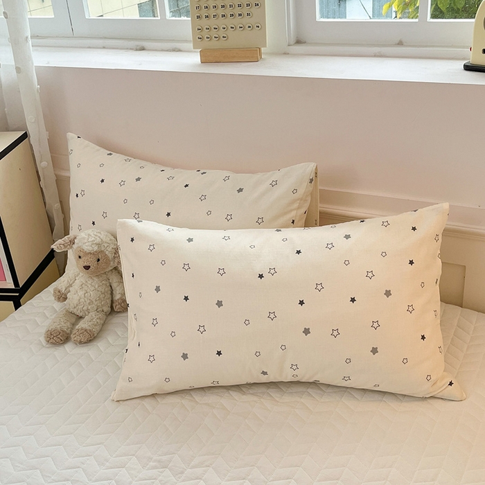 91家纺网 家纺一手货源 找家纺 一加一 2026新款全棉双层纱卡通毛巾绣大豆夏被夏凉被空调被-卡通生活 星星小兔