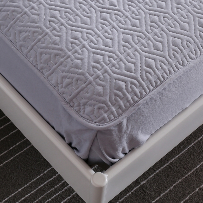 91家纺网 家纺一手货源 找家纺 沁童儿童用品店 2026新款高克重磨毛水洗斜纹床笠全包加棉款 灰色