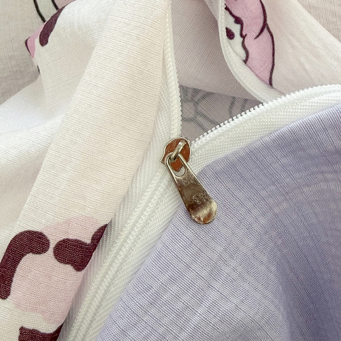 91家纺网 家纺一手货源 找家纺 悠米悠家 2026新款亲肤舒适木棉双层纱印花四件套 甜心Kitty日记