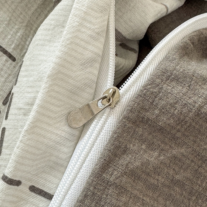 91家纺网 家纺一手货源 找家纺 悠米悠家 2026新款亲肤舒适木棉双层纱印花四件套 格调蝶韵