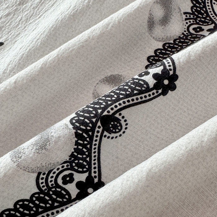 91家纺网 家纺一手货源 找家纺 悠米悠家 2026新款亲肤舒适木棉双层纱印花四件套 赫本日记