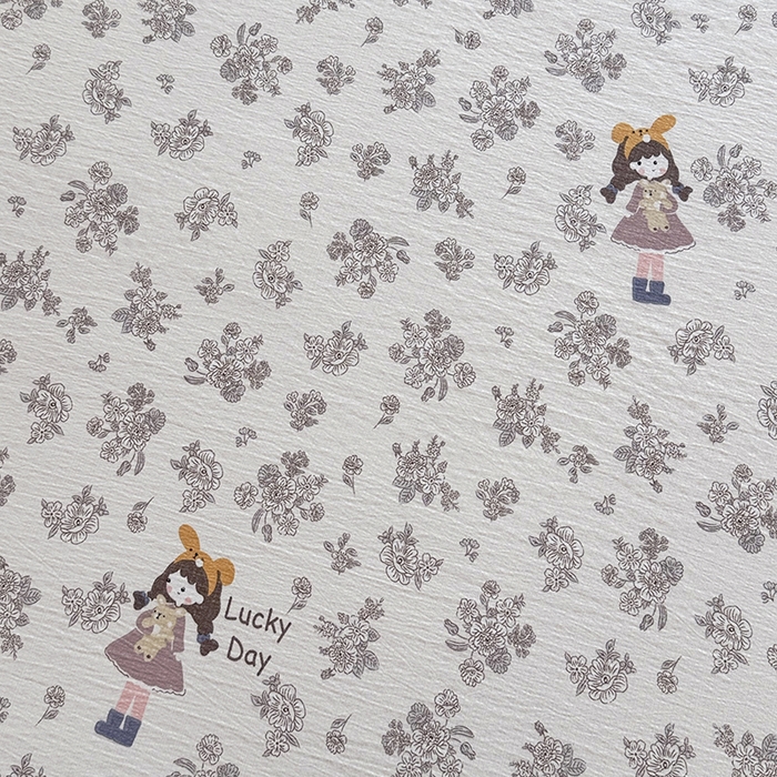 91家纺网 家纺一手货源 找家纺 悠米悠家 2026新款亲肤舒适木棉双层纱印花四件套 晨间花园