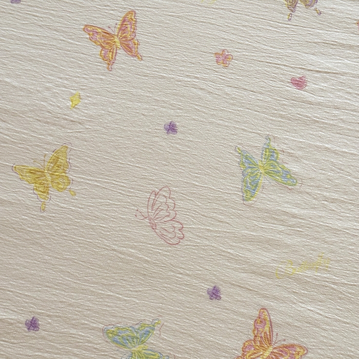 91家纺网 家纺一手货源 找家纺 悠米悠家 2026新款亲肤舒适木棉双层纱印花四件套 温软蝶梦