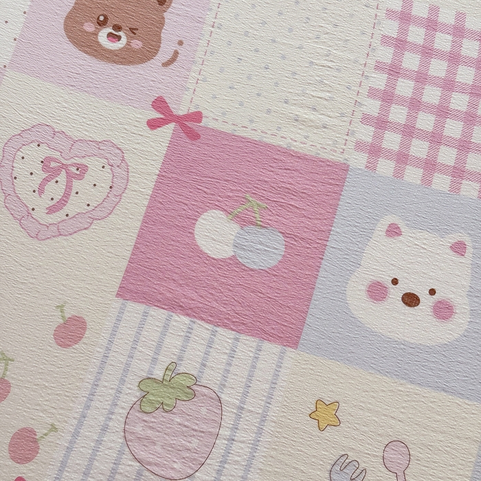 91家纺网 家纺一手货源 找家纺 悠米悠家 2026新款亲肤舒适木棉双层纱印花四件套 趣味乐园