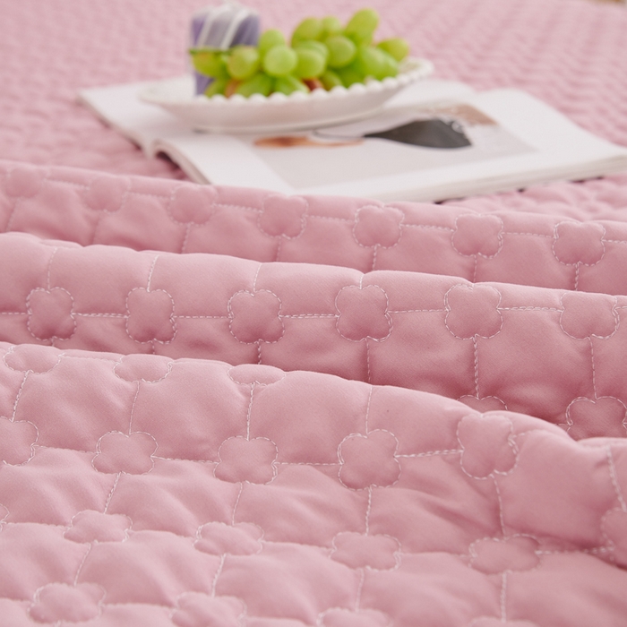 91家纺网 家纺一手货源 找家纺 沁童儿童用品店 2026新款高克重磨毛床裙 粉色