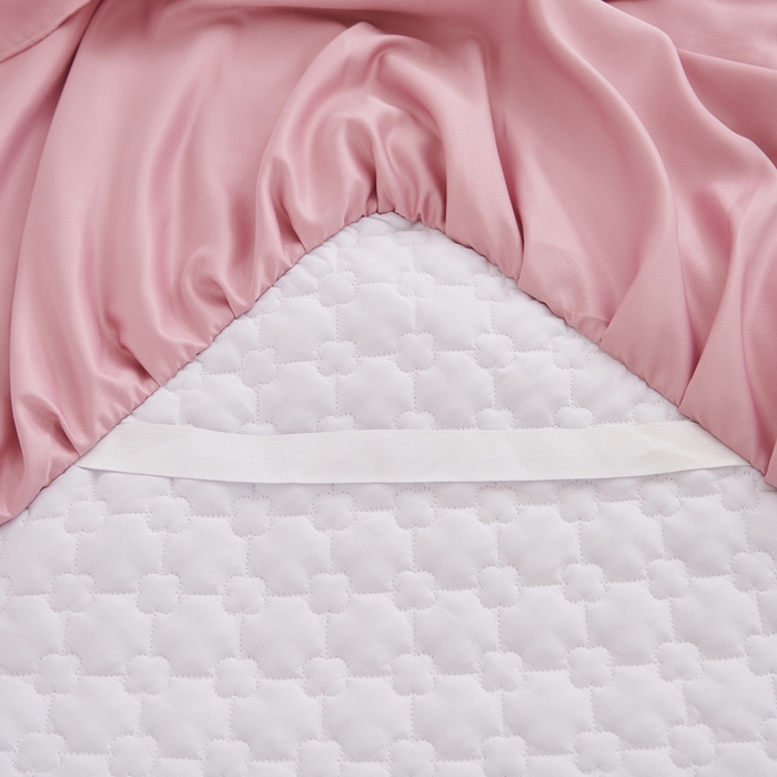 91家纺网 家纺一手货源 找家纺 沁童儿童用品店 2026新款高克重磨毛床裙 粉色