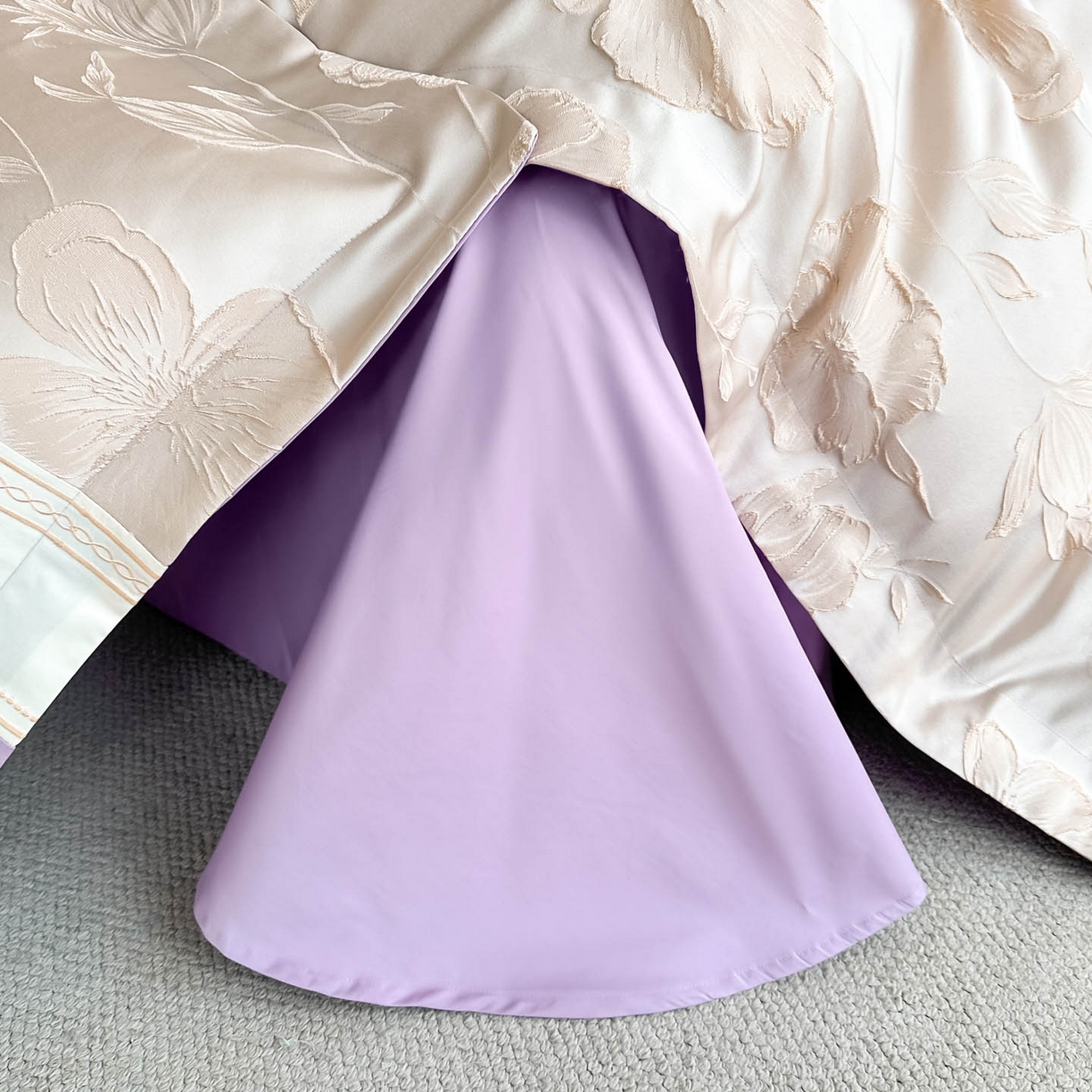 91家纺网 家纺一手货源 找家纺 犇牛仓储供应链 2026春夏新款浮雕刺绣四件套-浮光韵梦 浮光韵梦-星月紫